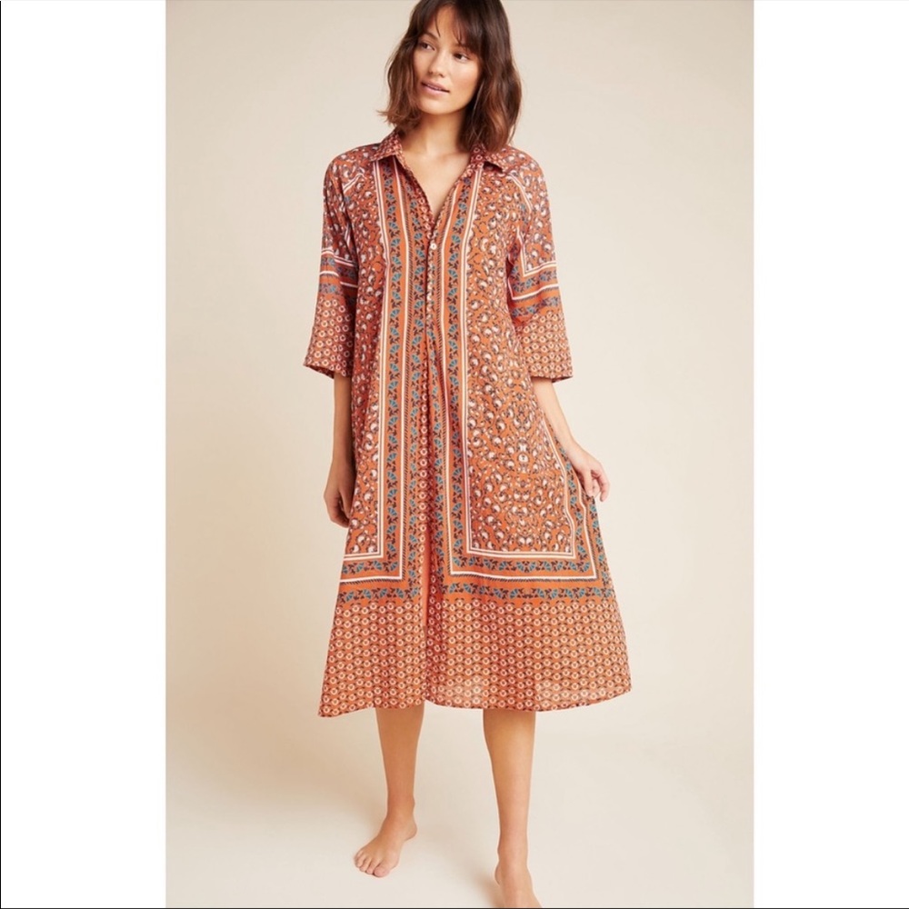 Anthropologie Roller Rabbit Naia Tunic Dress